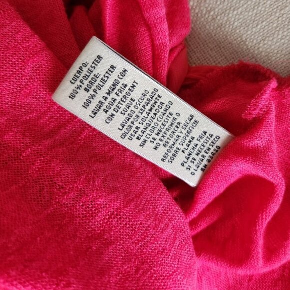 NWT size XL a.moon cardigan cheery azalea pink polyester new lightweight sheer - Picture 7 of 8